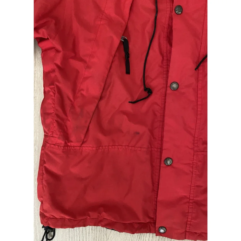 The North Face Red and Black Hooded Gore-Tex Jacket